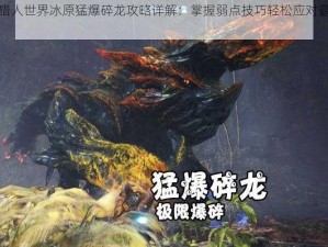 怪物猎人世界冰原猛爆碎龙攻略详解：掌握弱点技巧轻松应对霸主级挑战