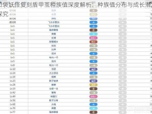 口袋妖怪复刻盾甲茧种族值深度解析：种族值分布与成长潜力探究
