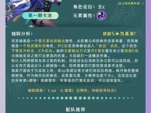 原神46版本武器卡池抽取指南：解锁值得拥有的武器，明智选择抽卡策略