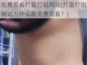 免费观看打雷打狙网站(打雷打狙网站为什么能免费观看？)