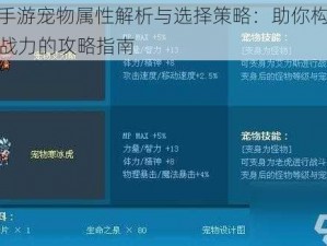 DNF手游宠物属性解析与选择策略：助你构建最强大战力的攻略指南