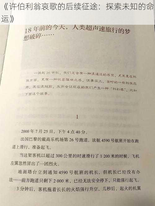 《许伯利翁哀歌的后续征途：探索未知的命运》