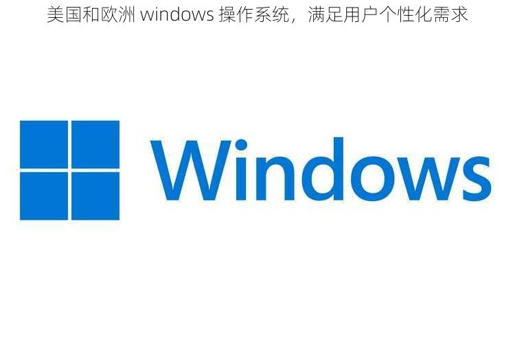 美国和欧洲 windows 操作系统，满足用户个性化需求