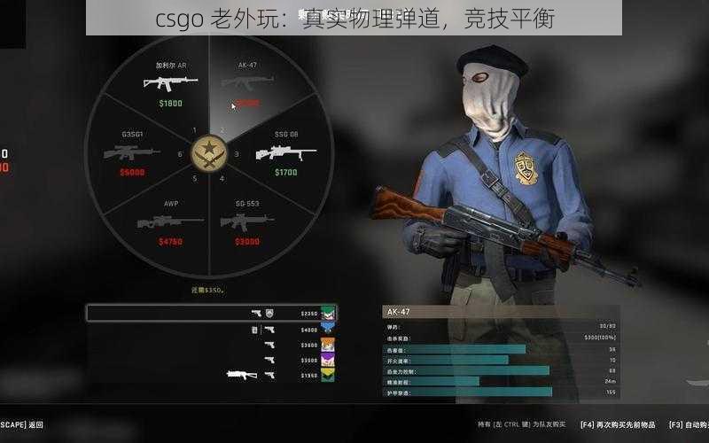 csgo 老外玩：真实物理弹道，竞技平衡