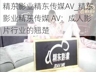 精东影业精东传媒AV_精东影业精东传媒 AV：成人影片行业的翘楚