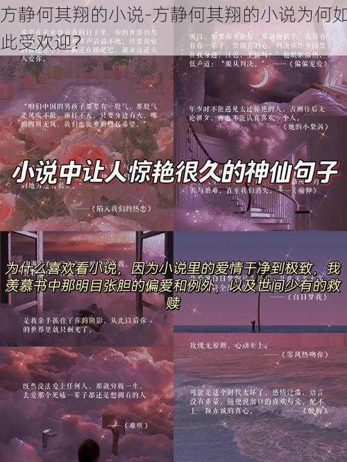 方静何其翔的小说-方静何其翔的小说为何如此受欢迎？