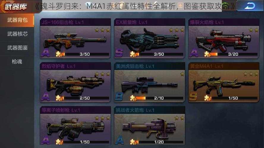 《魂斗罗归来：M4A1赤红属性特性全解析，图鉴获取攻略》