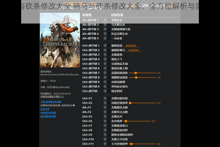 骑马与砍杀修改大全 骑马与砍杀修改大全：全方位解析与实用技巧
