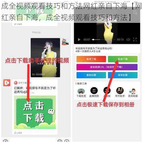 成全视频观看技巧和方法网红亲自下海【网红亲自下海，成全视频观看技巧和方法】