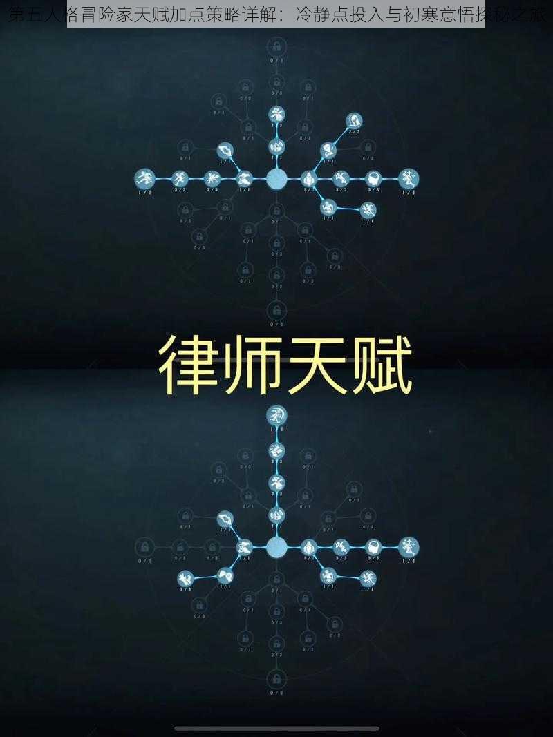 第五人格冒险家天赋加点策略详解：冷静点投入与初寒意悟探秘之旅