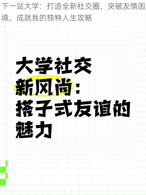 下一站大学：打造全新社交圈，突破友情困境，成就我的独特人生攻略