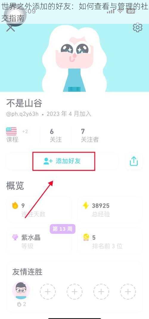 世界之外添加的好友：如何查看与管理的社交指南