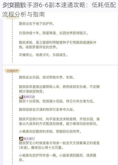 少女前线手游6-6副本速通攻略：低耗低配流程分析与指南