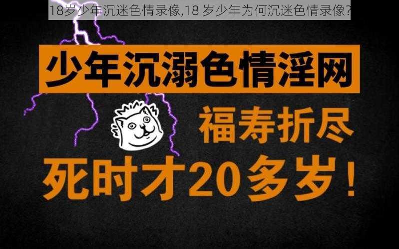 18岁少年沉迷色情录像,18 岁少年为何沉迷色情录像？