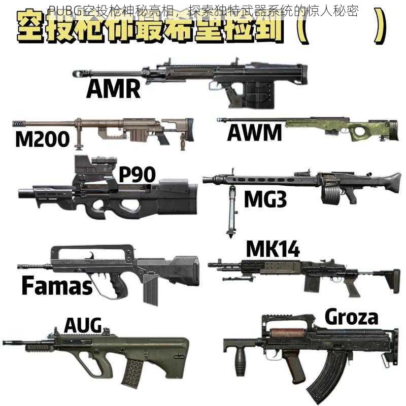 PUBG空投枪神秘亮相，探索独特武器系统的惊人秘密