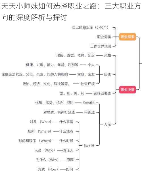 天天小师妹如何选择职业之路：三大职业方向的深度解析与探讨