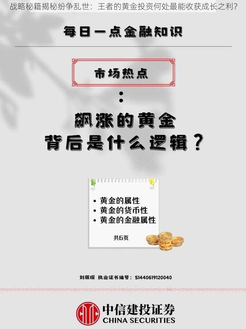 战略秘籍揭秘纷争乱世：王者的黄金投资何处最能收获成长之利？